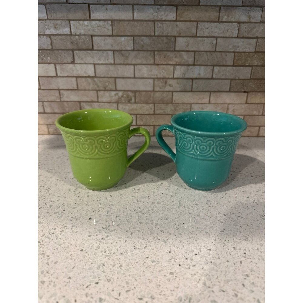 Disney Rare Collectible Set of two‎ Mickey Mouse Ceramic Mugs